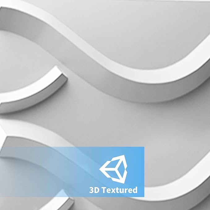 Art3d Decorative 3D Wall Panel, 32 Sq.FT PVC Interior Wall Decor for Living Room, Bedroom, Lobby, Office, Shopping Mall, White