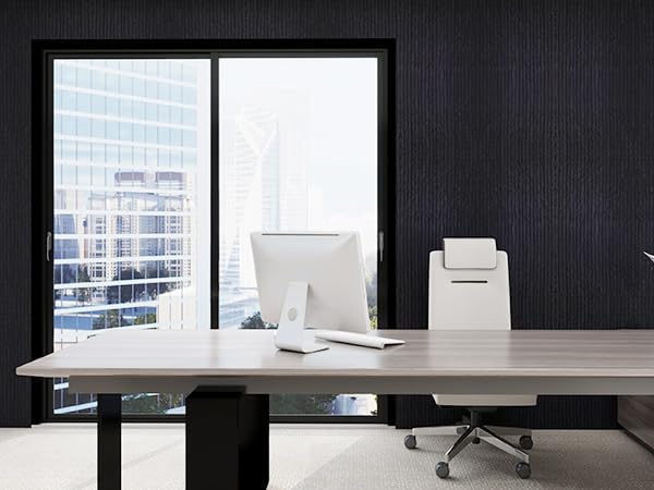 KASARO 3D Panels for Interior Wall Decor, Faux Stone PU Wall Panels, Decorative Textured Flowstone Wall Covering Panels, 47.24" x 23.62" Waterproof, Bedroom Hotel Office Shop, Black, 3 Pack