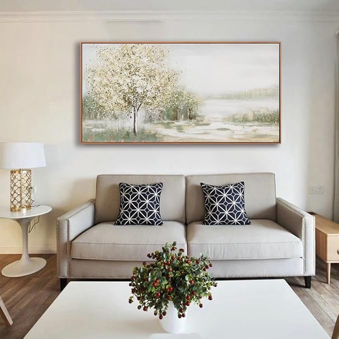 Canvas Wall Art Decor Large Framed Wall Art for Living Room Nature Botanical Wall Art Prints Canvas Art Wall Decor Artwork for Walls Bderoom Office Decor 24x48 Inch