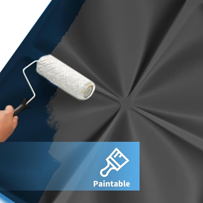 Art3d Decorative 3D Wall Panel, 32 Sq.FT PVC Interior Wall Decor for Living Room, Bedroom, Lobby, Office, Shopping Mall, Black