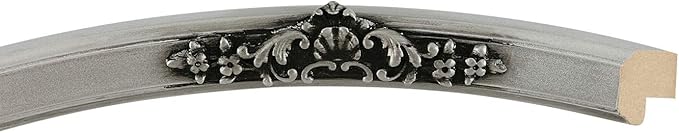 OVALCREST Oval Beveled Wall Mirror for Home Decor - Athena Style - Silver Spray - 21" x 17" Outside Dimensions