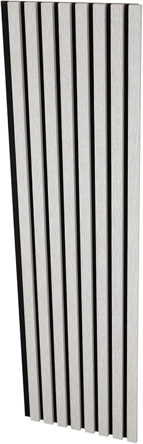 94" x 12.6" 3D Acoustic Slat Wood Wall Panels | Modern Sound-Dampening & Eco-Friendly Design (2-Piece Set) (Arctic Oak)