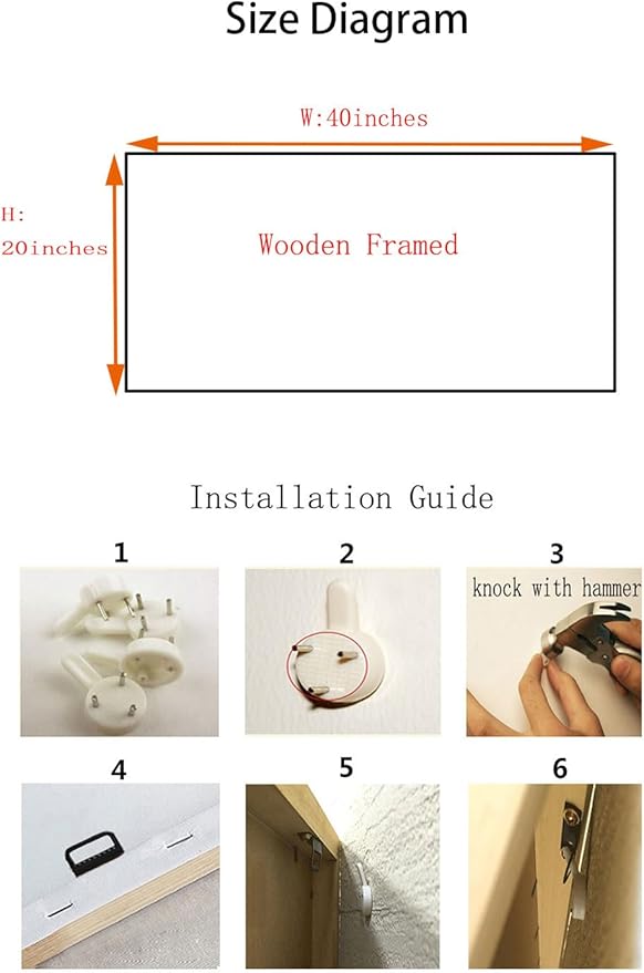 Ardemy Mountain Canvas Wall Art for Living Room Large Nature Paintings Wall Decor Landscape Pictures Bedroom Panoramic Creek Scenery Artwork Art for Home Office, 40"x20"