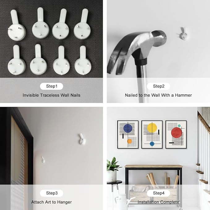 LHIUEM Mid-Century Modern Geometric Wall Art Framed Minimalist Large Painting Set of 3(12”X16”) Boho Black Framed Wall Decor Beige Bohemian Line Art Prints for Living Room Bedroom Gallery