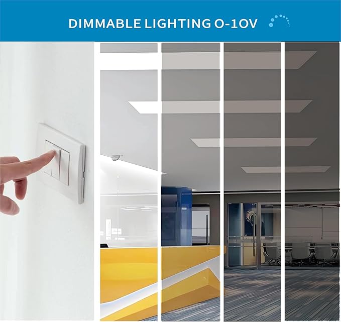 2x4 FT LED Light Flat Panel, 40W-72W, 5 CCT 3K | 3.5K | 4K | 5K | 6.5K, Dimmable Recessed Drop Ceiling Lights, 3750/5000/6250/7500/9000 Lumens, Lay in Fixture for Office, 120-277V, UL DLC(24 Pack)