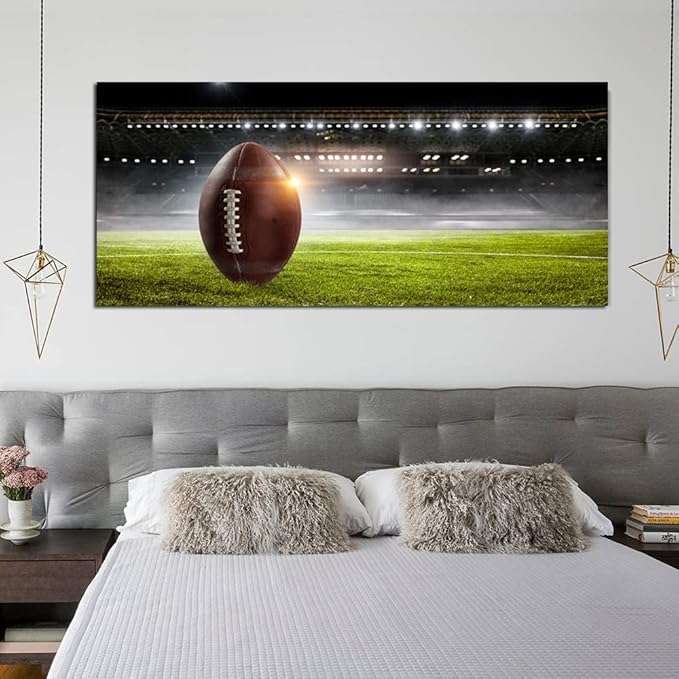 CHENOIL Football Sport Canvas wall Art Paintings Pictures Print Artwork for Home Office Kids Boys Room Decor-20 x40
