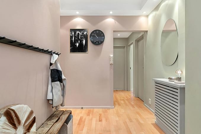 Abstract Cityscape Wall Art, Modern Urban Night Skyline Canvas Painting, Contemporary Expressionist City Decor (Gold, 20" W x 27" L / 52x70cm, Framed)