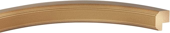 OVALCREST Oval Beveled Wall Mirror for Home Decor - Toronto Style - Desert Gold - 26" x 22"