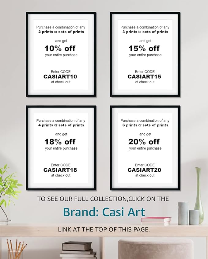 Chinese Calligraphy Wall Art Set of 4 8x10 Unframed Prints Unique Asian Inspirational Symbol Gift of Value of Honor, Courage, Strength and Resilience. Bedroom, Office, Dorm Room Oriental Decor Idea