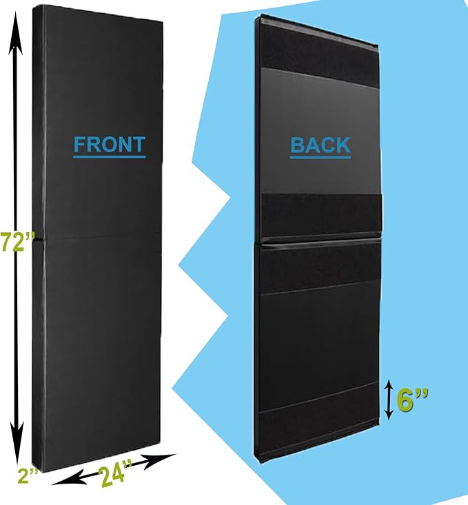 Basketball Wall Panels, 2" Thick Wall Pads for Gym, Gym Wall Padding with Waterproof Leather, Anti Collision Padded Foam Mat Protection for Kids Basketball Hoops