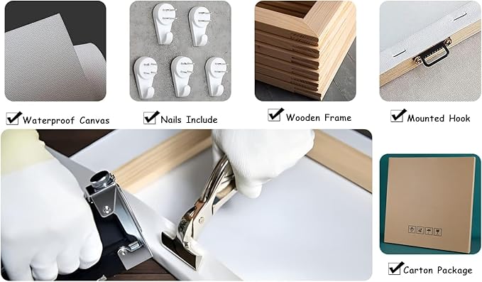 KLVOS 3 Pcs Cowboy Wall Art Vintage Western Canvas Print Cactus Windmill Cowboy Boots and Hat Painting on Wooden Background Picture Farmhouse Decor Framed