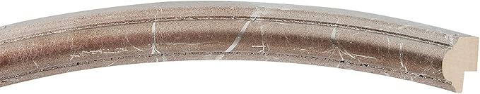 OVALCREST Oval Beveled Wall Mirror for Home Decor - Saratoga Style - Champagne Silver - 20x26 Outside Dimensions