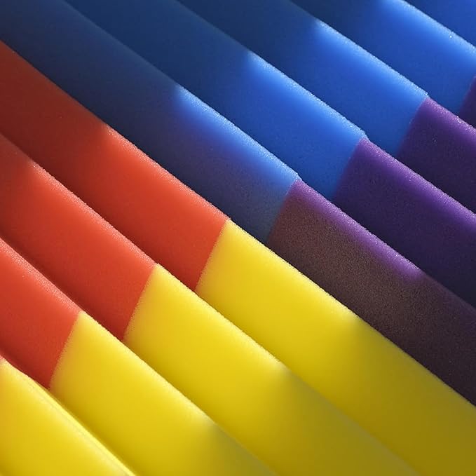 Acoustic Panels Upgrade Self-Adhesive 12pack,1" X 12" X 12" Sound Proof Foam Panels for walls Quick-Recovery,Sound Panels 35kg/m³High Density,Soundproof Wall Panels for wall Decor,Red