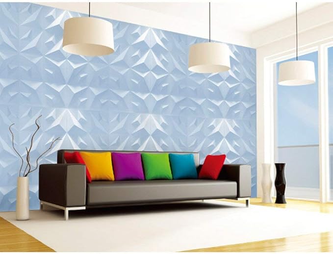 Art3d Decorative 3D Panels Textured Wall Design Board, White, 12 Tiles 32 Sq Ft