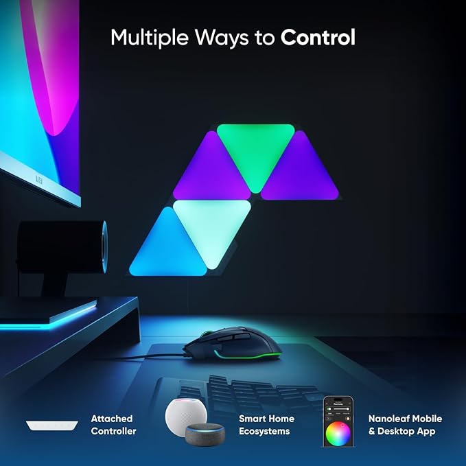 nanoleaf NL477003TW7P Triangles Smarter Kit (7 Panels) - Multicolor