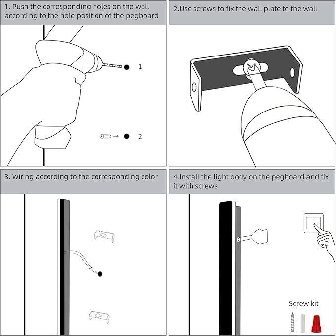 Modern Plug in Long Wall Sconce, 39" Black Matte LED Wall Lights, 20W Warm White 3000K Acrylic Indoor Wall lamp, with 59" Plug Cable for Bedroom, Living Room, Hallway