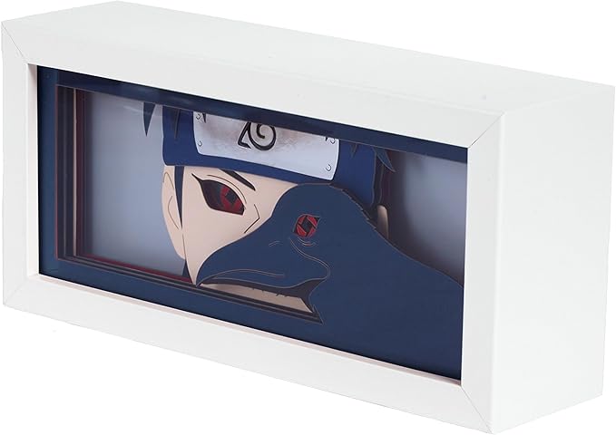 Anime LED Light Box, Manga Shadow Box Frame, Paper Cut, Table Lamp for Anime Enthusiasts, RGB Multi Color, Night Light for Room Decor, Unique Anime Desk Decor (Shisui)