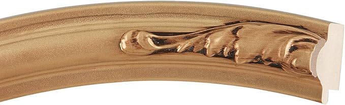 OVALCREST Oval Beveled Wall Mirror for Home Decor - Florence Style - Gold Spray - 28" x 22"