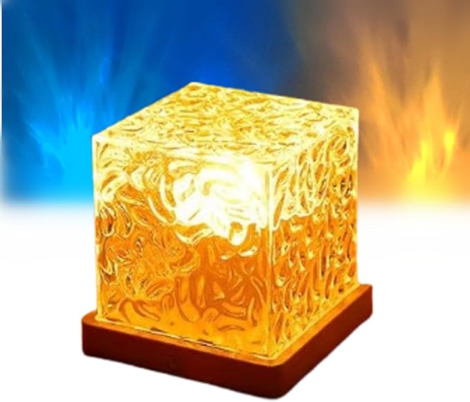 Aurora Dreamscape Projector, 3D Ripple Romantic Ambient Lighting, Aurora Projector for Bedroom, 16 Colors Rechargeable Aurora Light Projector (3 Colors, Plug-in Version)