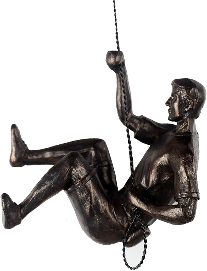 Climbing Men Wall Art Decor Sculpture,Nordic Modern Simplicity Decorative Wall Art, Climbing Man Sculptures,Home & Office Climber Gifts
