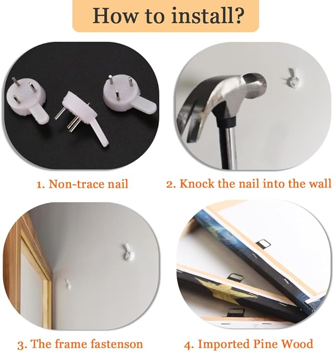 Pacimo Canvas Wall Decor for Living Room Bedroom Office Pittsburgh Cityscape Wall Art for Decorations Mount Washington Canvas Wall Prints City Skyline Picture for Home Decor Framed - 20"x28"x3 Panels