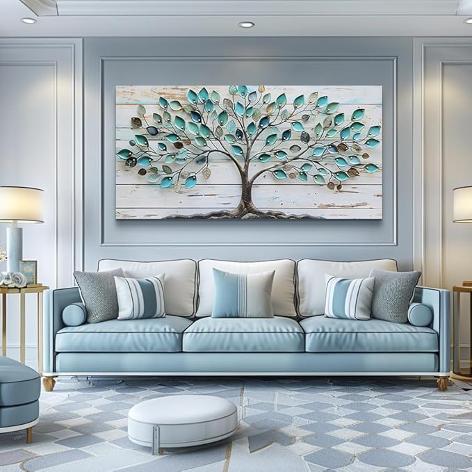 MHARTK66 30 X 60 Wall Art For Living Room Abstract Wall Decor For Bedroom Large Wall Art Canvas Prints Tree Landscape Picture Framed Artwork For Walls Office Paintings Modern Decorations For Home