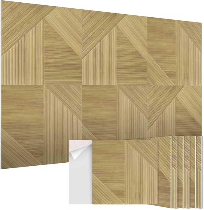 Large Acoustic Panels 6 Pack,Soundproof Wall Panels 23.6 x 23.6 Inches,Decorative Sound Panels,Self-Adhesive Acoustic Wall Panels for Home Studio Office, Harmony Geometric