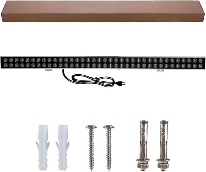 72W LED Wall Washer Light Bar, 9500LM Super Bright, IP67 Waterproof Outdoor Lighting for Landscape, Yard, Garden (40in, 6000K Daylight)