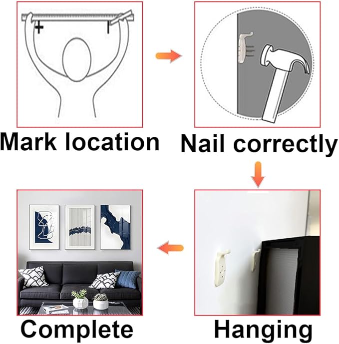 ARTFEB Navy Blue Wall Art, Abstract Blue and White Painting Wall Art for Living Room Decor,Black Framed Wall Decor for Bedroom Bathroom Home Office, 24x32 inch,3 Piece