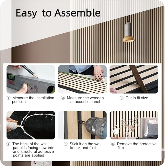 2PCS 3D Acoustic Slat Wall Panels Circle Design Fluted Textured Panel for Interior Wall Decor 118"x6" (Graphite)