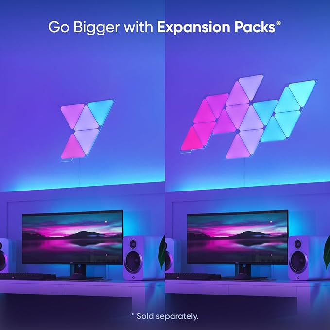 nanoleaf NL477003TW7P Triangles Smarter Kit (7 Panels) - Multicolor