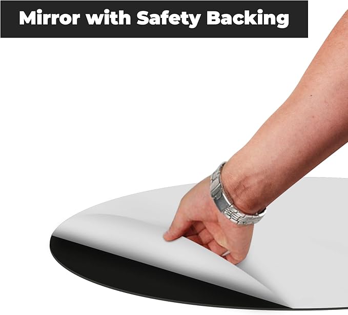 Oval Beveled Polish Frameless Wall Mirror with Hooks, 24" L x 48" W