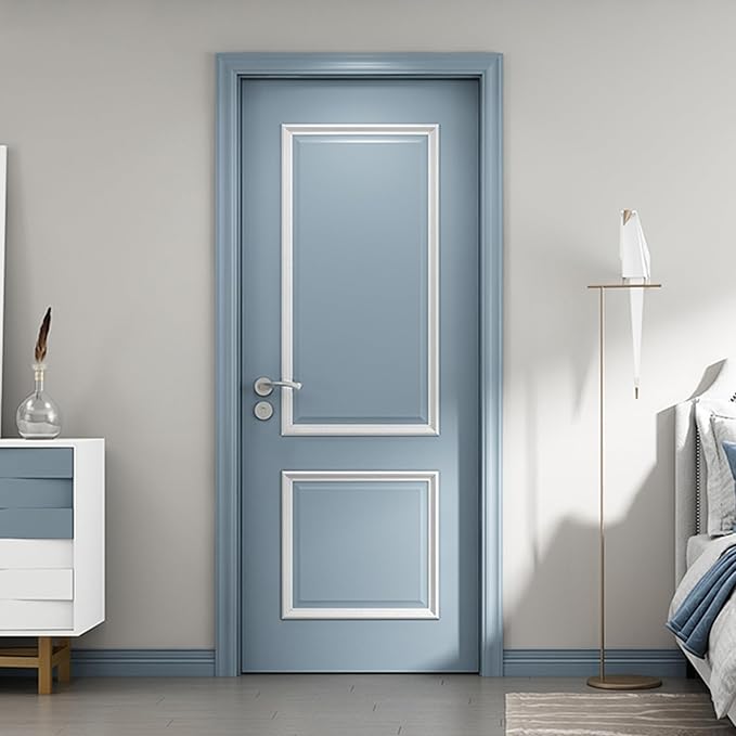 2 Set of 20" x 20" and 20" x 30" Pre-Cut Accent Wall Molding Trim Kit, Peel and Stick Premade Wainscoting Panels for Interior Decoration, Ready to Assemble Chair Rail Moulding