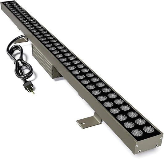 72W LED Wall Washer Light Bar, 9500LM Super Bright, IP67 Waterproof Outdoor Lighting for Landscape, Yard, Garden (40in, 6000K Daylight)