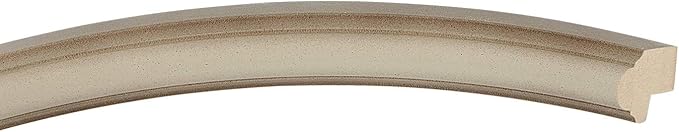 OVALCREST Oval Beveled Wall Mirror for Home Decor - Saratoga Style - Taupe - 14x18 Outside Dimensions