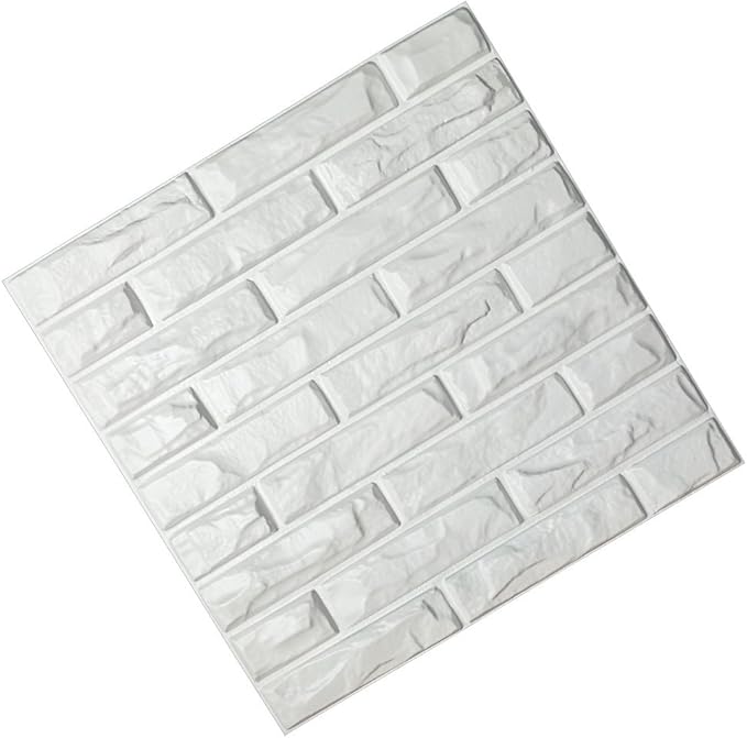 Art3d 19.7" x 19.7" (Pack Of 12) Wall Panel Brick, Red