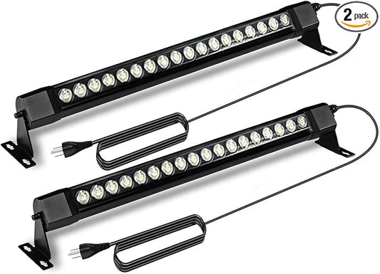 36W LED Wall Washer Light Bars, 2FT 5000K Daylight White Outdoor Wall Washer Light, 120V Waterproof IP67 Wall Washer Lights for Outdoor, Plug in (2 Pack)