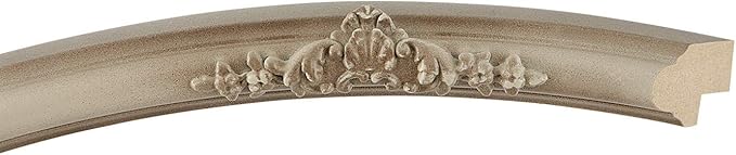 OVALCREST Oval Beveled Wall Mirror for Home Decor - Contessa Style - Taupe - 26" x 20"