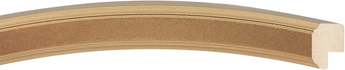 OVALCREST Oval Beveled Wall Mirror for Home Decor - Toronto Style - Gold Spray - 18" x 14"