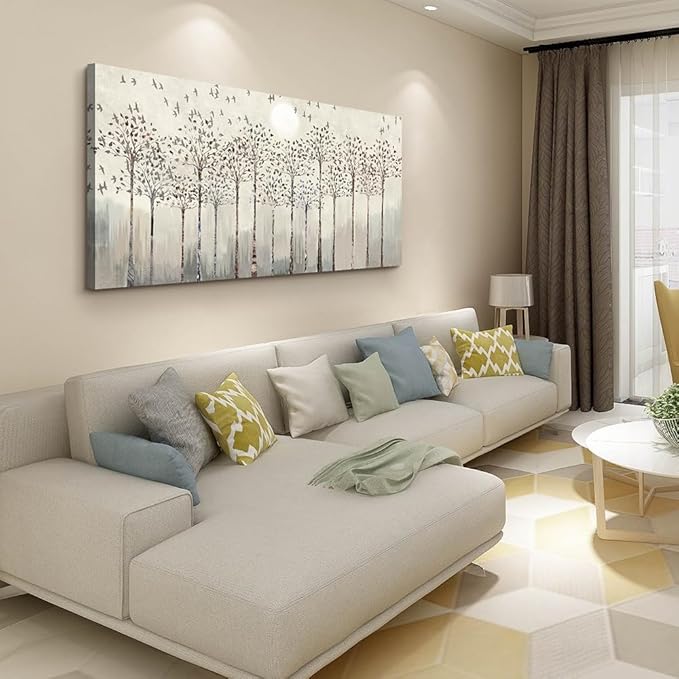 Lapremoly Wall Decor For Living Room Modern Wall Art For Bedroom Trees Landscape Abstract Pictures Artwork Canvas Prints Office Poster Paintings Dormitory Decor Farmhouse Large Home Decorations