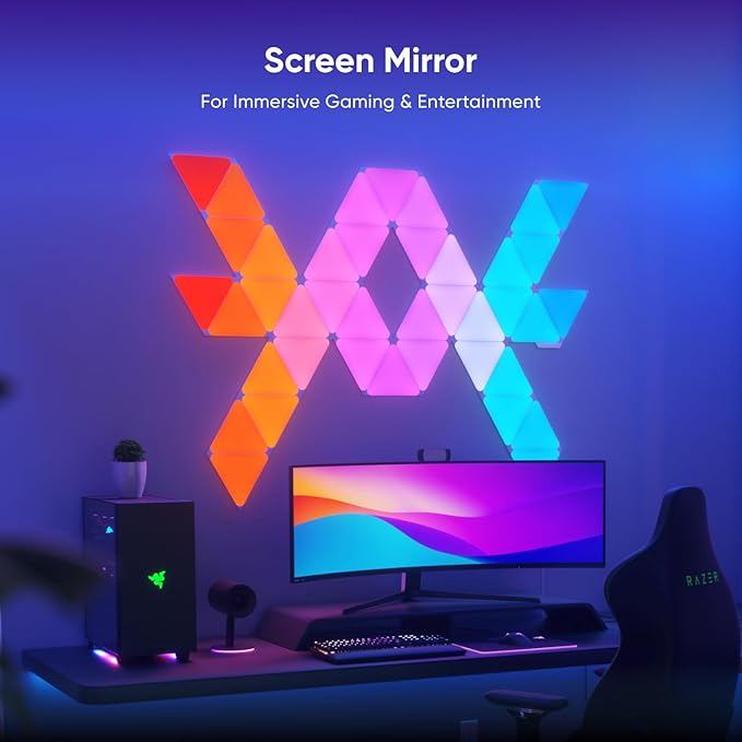 nanoleaf NL477003TW7P Triangles Smarter Kit (7 Panels) - Multicolor