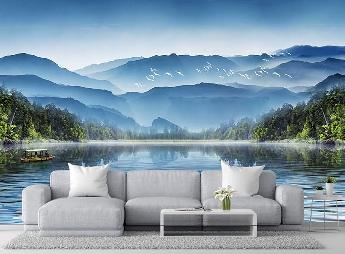 Large Wall Mural Birds Natural Landscape Wallpaper for Bedroom Living Room Rrestaurant