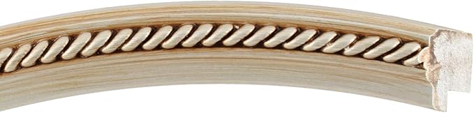 OVALCREST Oval Beveled Wall Mirror for Home Decor - Santa Fe Style - Silver - 22x26 Outside Dimensions