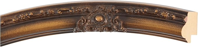 OVALCREST Oval Beveled Wall Mirror for Home Decor - Jefferson Style - Sunset Gold - 22x26 Outside Dimensions