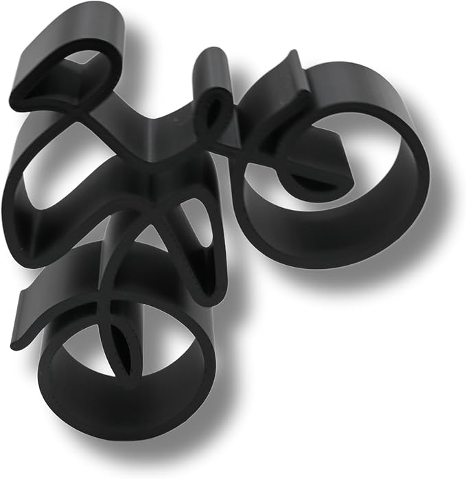 Bicycle & Cyclist Sculpture – Minimalist Decorative Accent for Cycling Enthusiasts & Modern Home Decor | Collectible Design (Road Cyclist Matte Black)