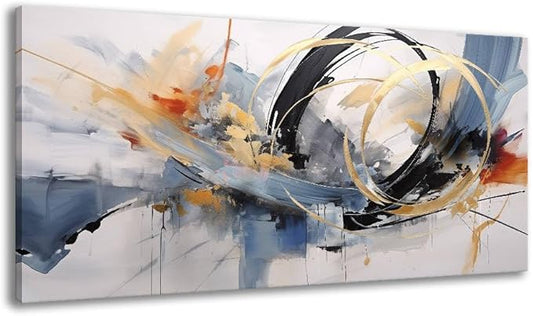 BYXART Abstract Canvas Wall Art for Bedroom Modern Minimalist Artwork For Living Room Painting Prints Picture for Bathroom Home Office Decorations 40L x 20W