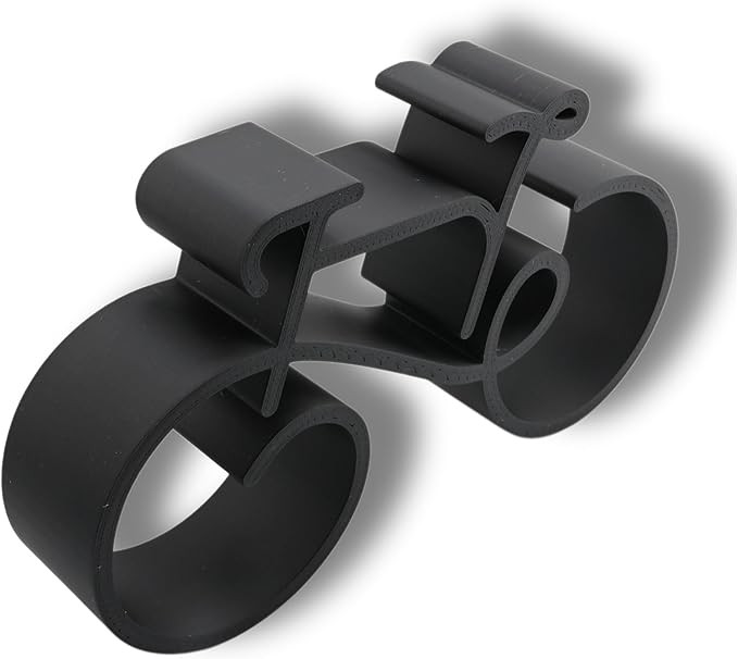 Bicycle & Cyclist Sculpture – Minimalist Decorative Accent for Cycling Enthusiasts & Modern Home Decor | Collectible Design (Urban Cruiser Matte Black)