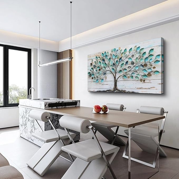 MHARTK66 Wall Art For Living Room Abstract Wall Decor For Bedroom Large Wall Art Canvas Prints Tree Landscape Picture Framed Artwork For Walls Office Paintings Modern Decorations For Home 24 X 48