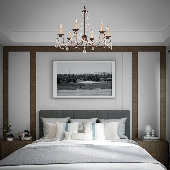 Livex Lighting 6516-71 Pennington 6 Light Chandelier, Hand Applied Venetian Golden Bronze