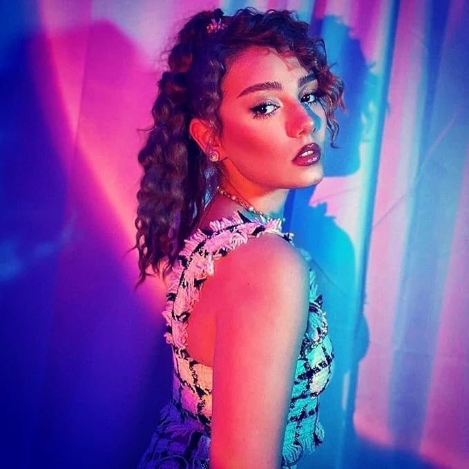 Balkwan Sunset Lamp Projection Rotation Rainbow Projection Lamp Led Romantic Visual Led Light Network Red Light with USB Modern Floor Stand Night Light Living Room Bedroom Decor (Rainbow Purple)